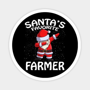 Santas Favorite Farmer Christmas Magnet